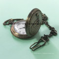 Custom Japan Movement Analog Quartz Pocket Watch with Train